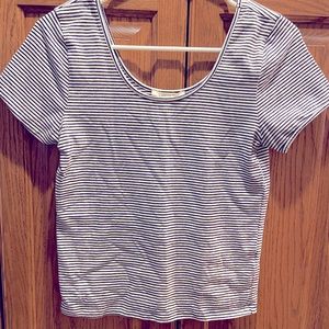 Black and white striped shirt